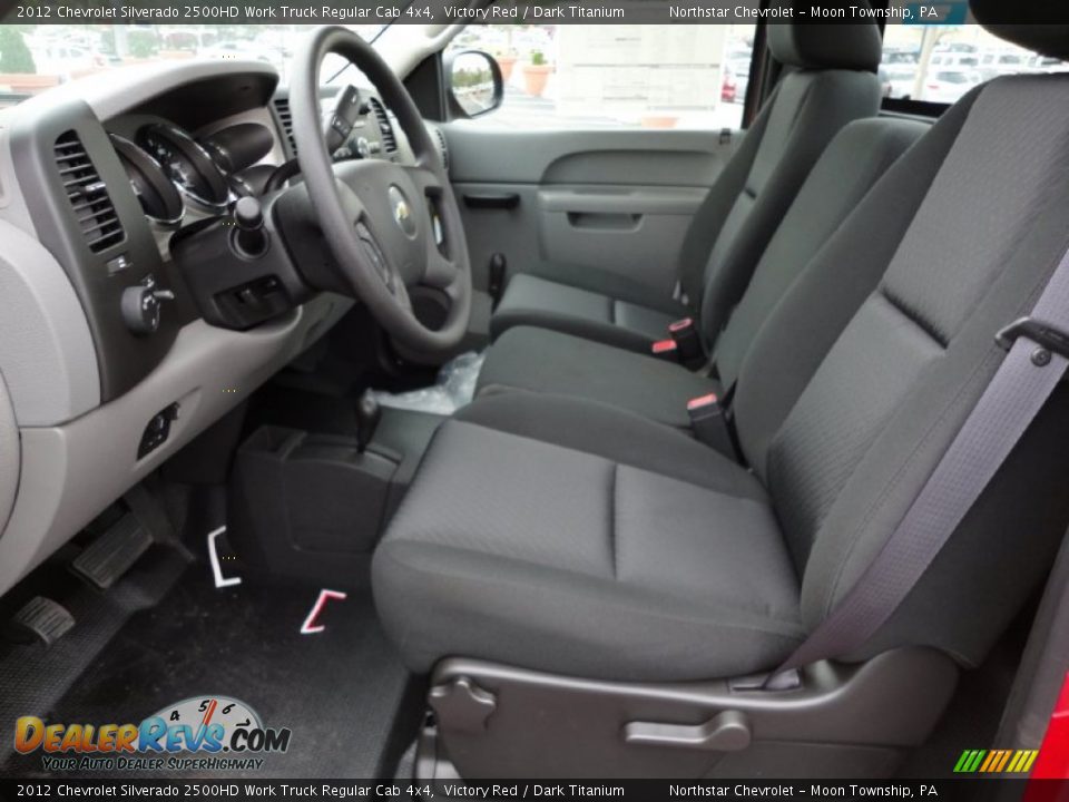 Dark Titanium Interior - 2012 Chevrolet Silverado 2500HD Work Truck Regular Cab 4x4 Photo #11