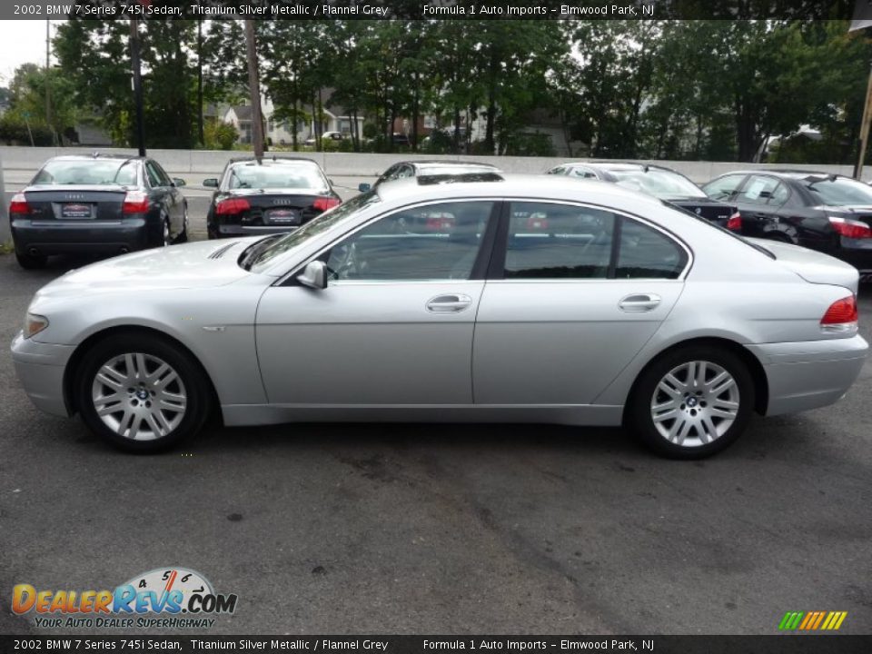 2002 Bmw 745i silver #3