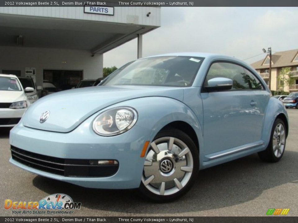 2012 Volkswagen Beetle 2.5L Denim Blue / Titan Black Photo #1