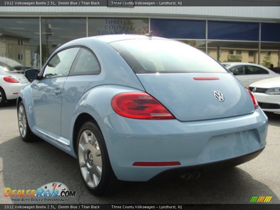 2012 Volkswagen Beetle 2.5L Denim Blue / Titan Black Photo #3