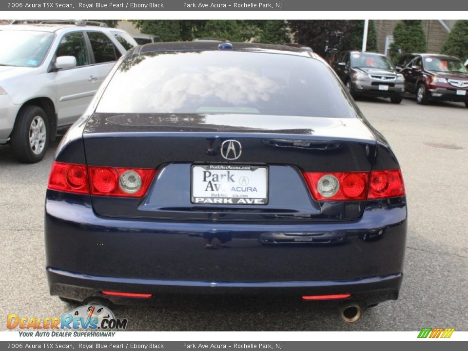 2006 Acura TSX Sedan Royal Blue Pearl / Ebony Black Photo #4