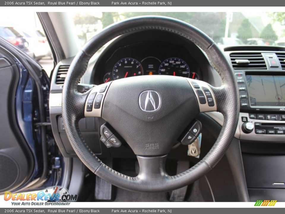 2006 Acura TSX Sedan Royal Blue Pearl / Ebony Black Photo #14