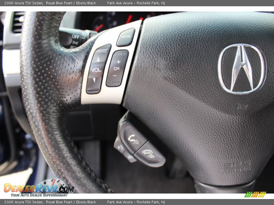 2006 Acura TSX Sedan Royal Blue Pearl / Ebony Black Photo #15