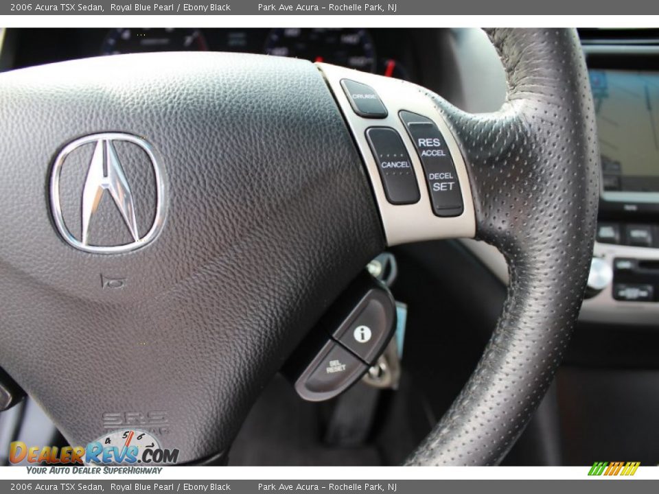 2006 Acura TSX Sedan Royal Blue Pearl / Ebony Black Photo #16