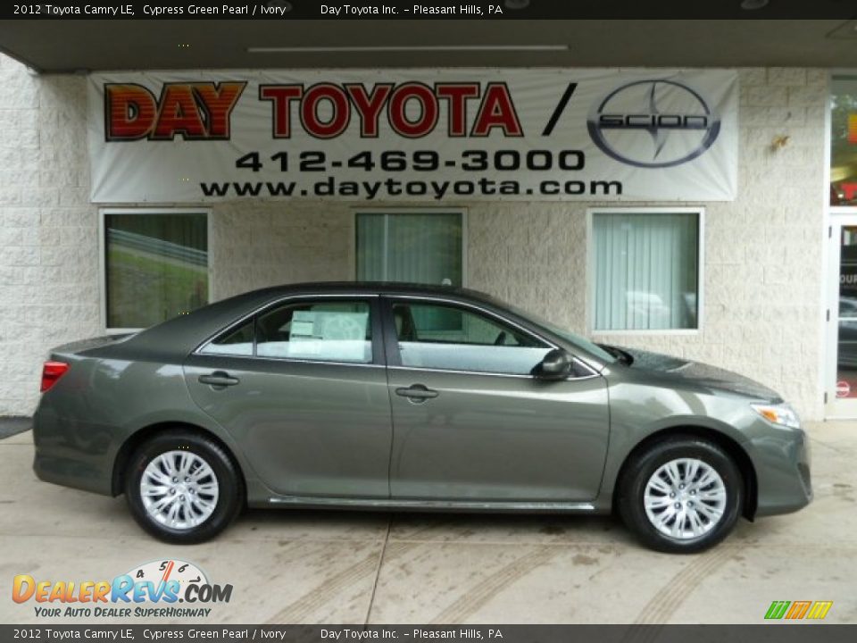 2012 Toyota Camry LE Cypress Green Pearl / Ivory Photo #1