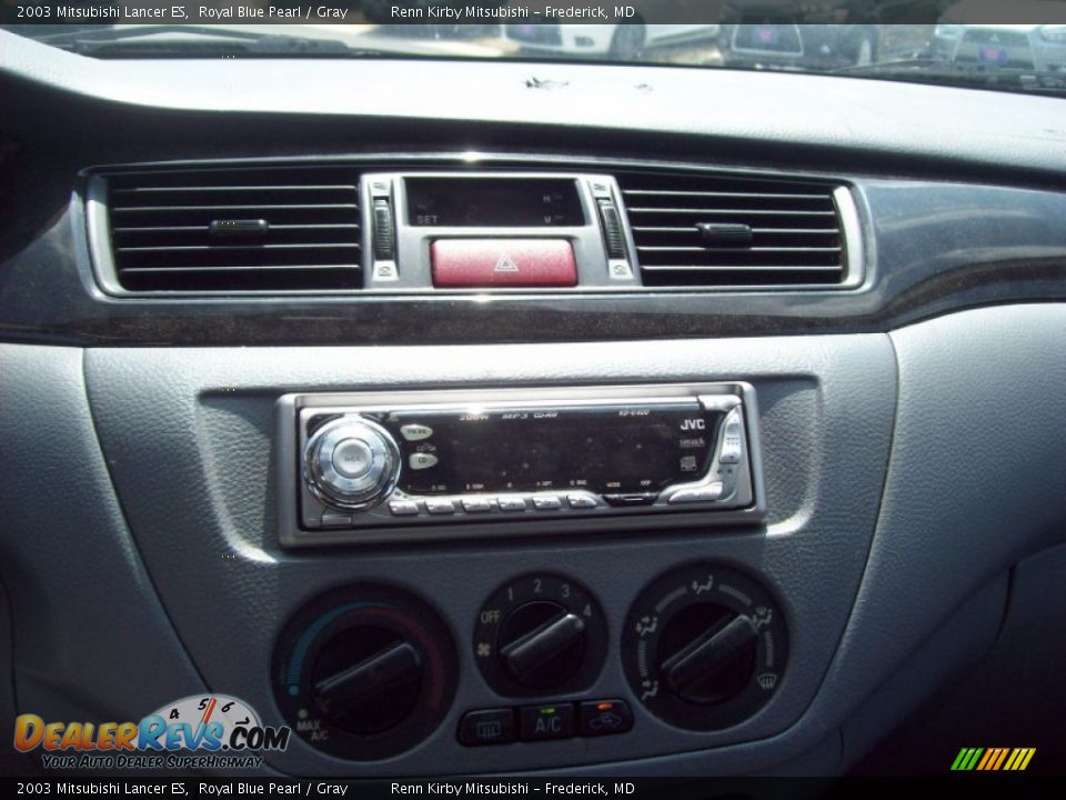 2003 Mitsubishi Lancer ES Royal Blue Pearl / Gray Photo #10