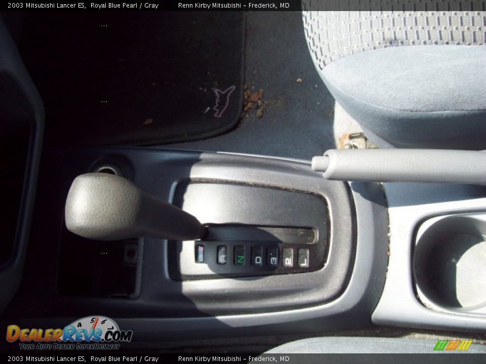 2003 Mitsubishi Lancer ES Royal Blue Pearl / Gray Photo #11
