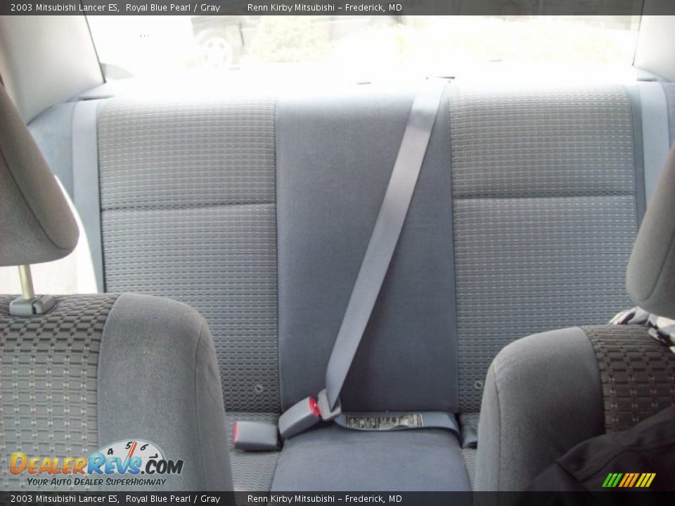 2003 Mitsubishi Lancer ES Royal Blue Pearl / Gray Photo #12