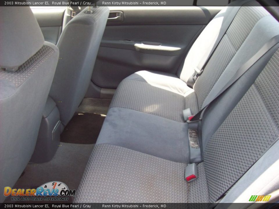 2003 Mitsubishi Lancer ES Royal Blue Pearl / Gray Photo #13
