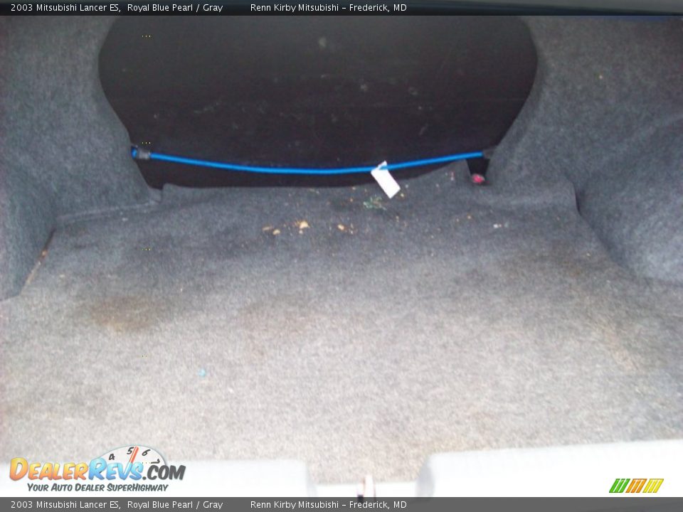 2003 Mitsubishi Lancer ES Royal Blue Pearl / Gray Photo #14