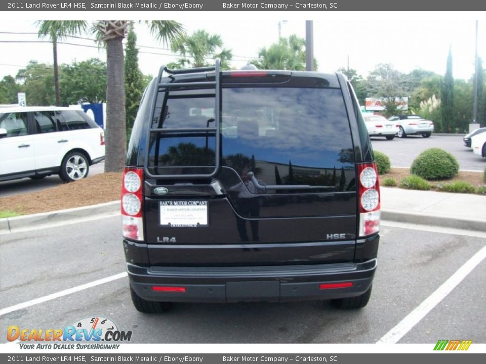 2011 Land Rover LR4 HSE Santorini Black Metallic / Ebony/Ebony Photo #6