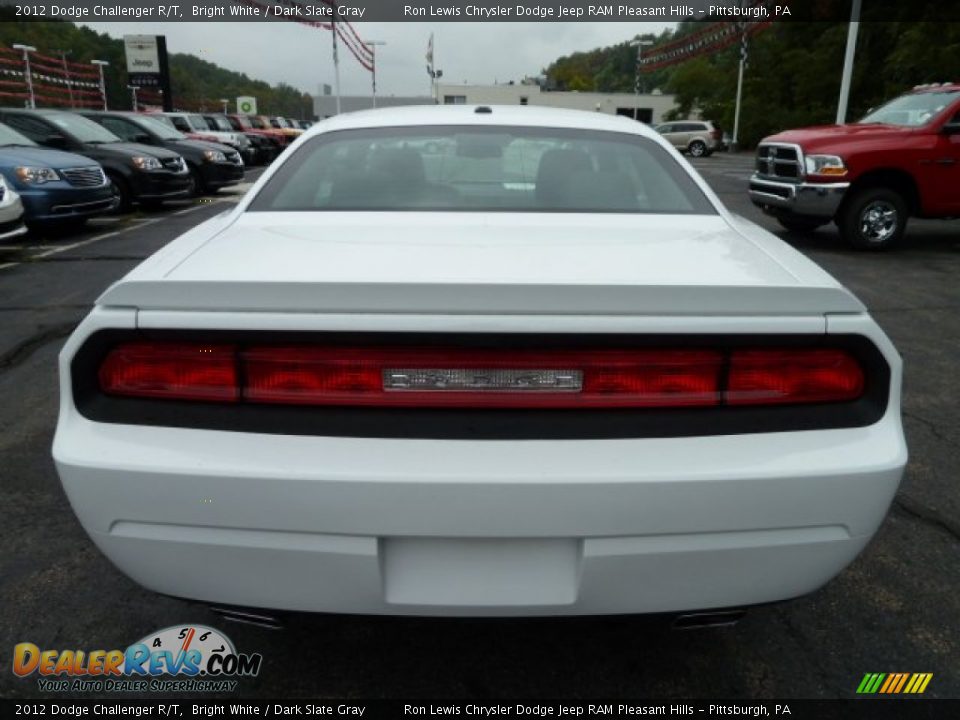 2012 Dodge Challenger R/T Bright White / Dark Slate Gray Photo #4