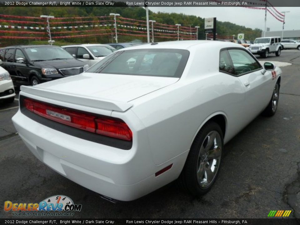 2012 Dodge Challenger R/T Bright White / Dark Slate Gray Photo #5