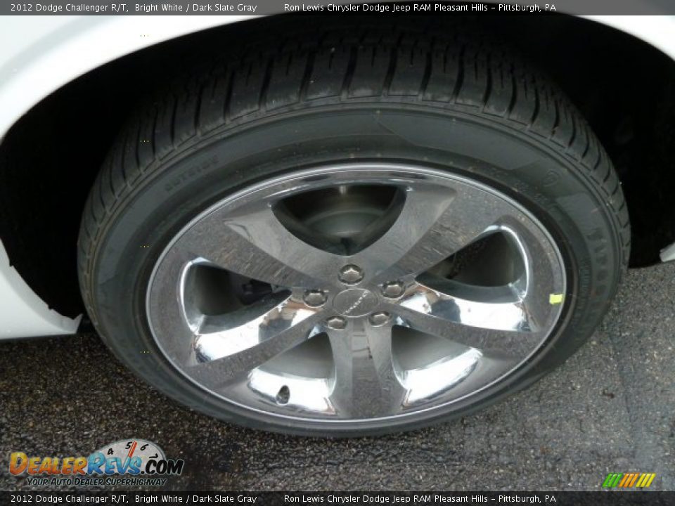 2012 Dodge Challenger R/T Bright White / Dark Slate Gray Photo #10