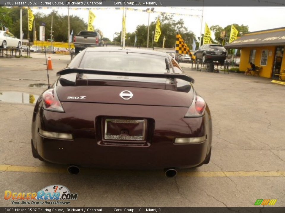 2003 Nissan 350Z Touring Coupe Brickyard / Charcoal Photo #5