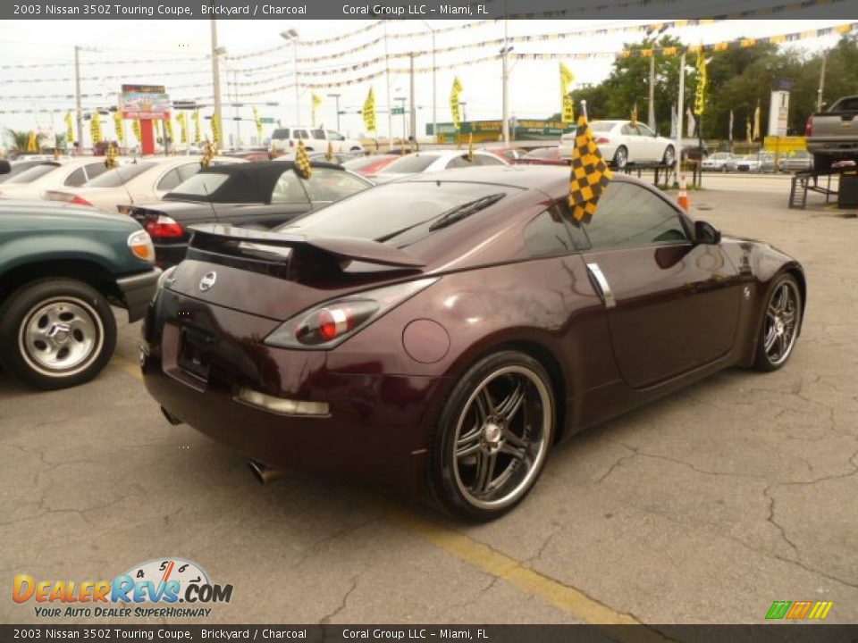 2003 Nissan 350Z Touring Coupe Brickyard / Charcoal Photo #7