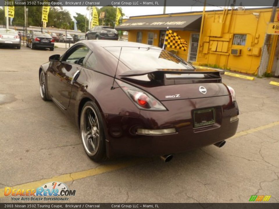 2003 Nissan 350Z Touring Coupe Brickyard / Charcoal Photo #12