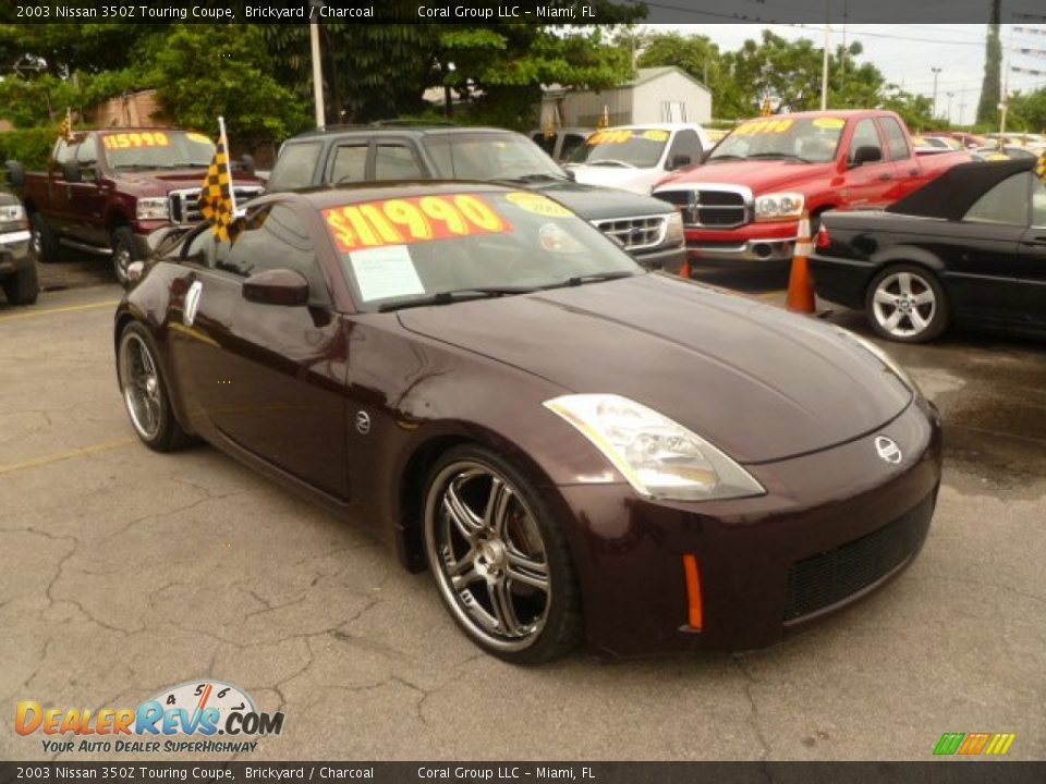 2003 Nissan 350Z Touring Coupe Brickyard / Charcoal Photo #13