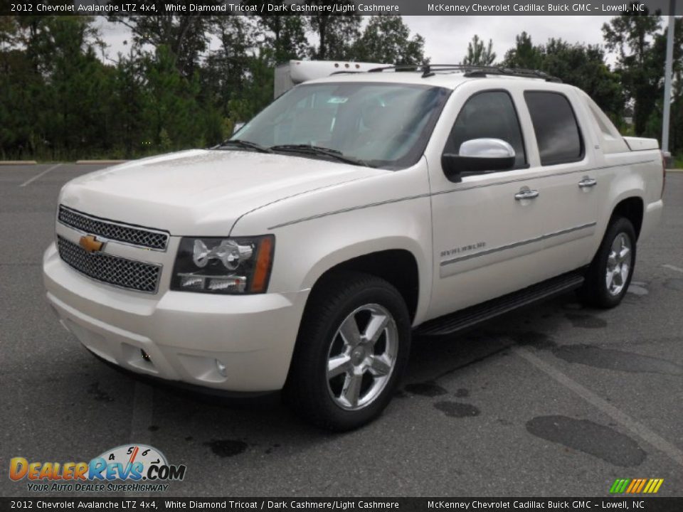 2012 Chevrolet Avalanche LTZ 4x4 White Diamond Tricoat / Dark Cashmere/Light Cashmere Photo #1