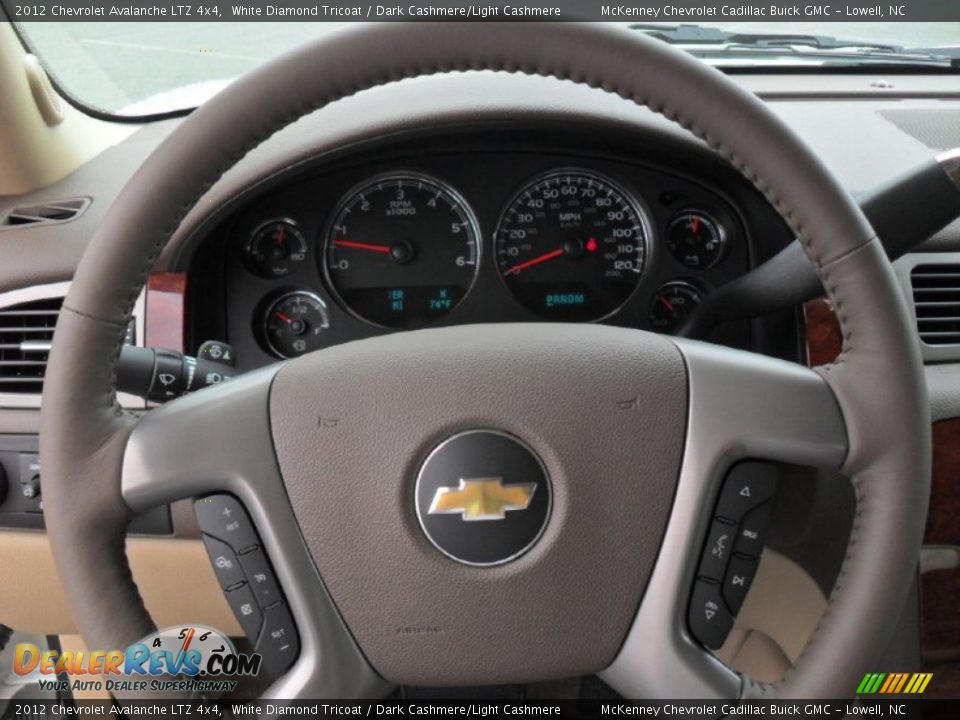 2012 Chevrolet Avalanche LTZ 4x4 Steering Wheel Photo #13