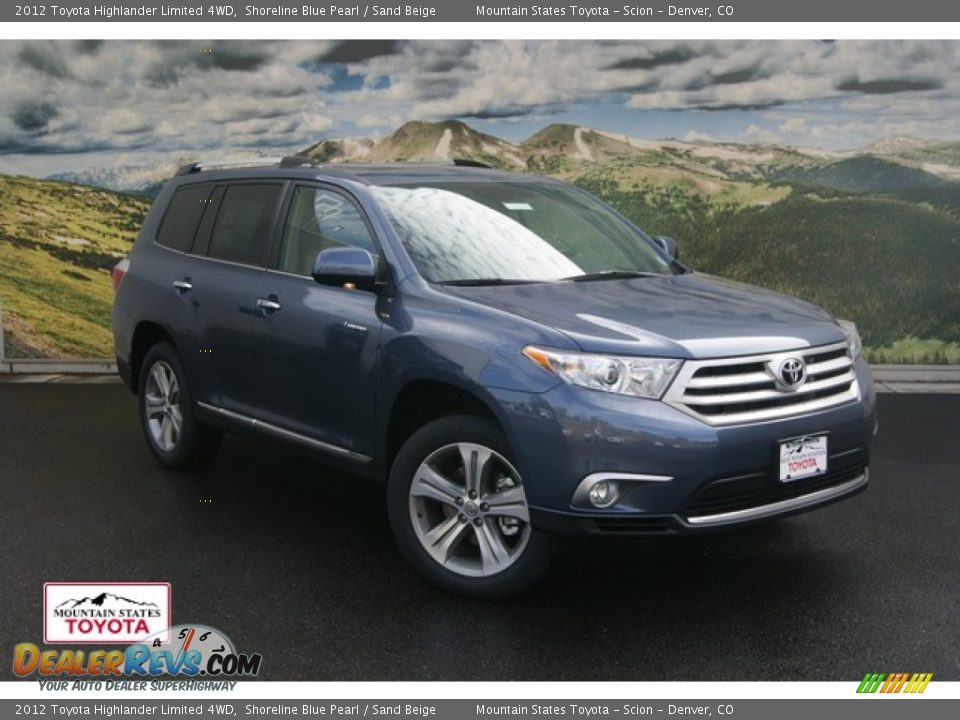 2012 Toyota Highlander Limited 4WD Shoreline Blue Pearl / Sand Beige Photo #1