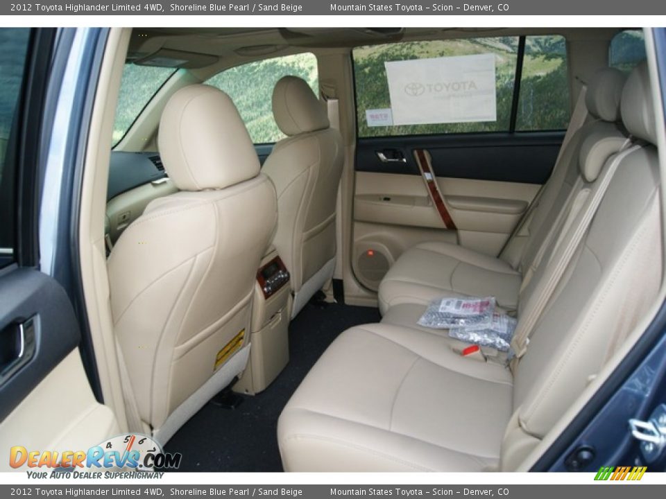 Sand Beige Interior - 2012 Toyota Highlander Limited 4WD Photo #7