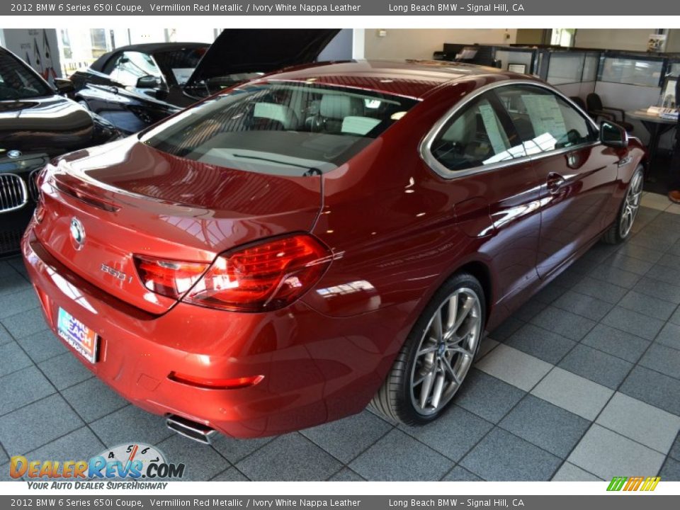 Vermillion Red Metallic 2012 BMW 6 Series 650i Coupe Photo #3