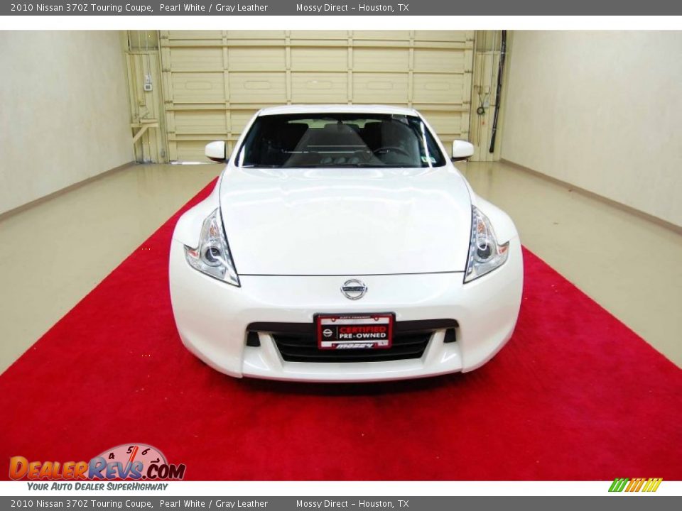 2010 Nissan 370Z Touring Coupe Pearl White / Gray Leather Photo #2