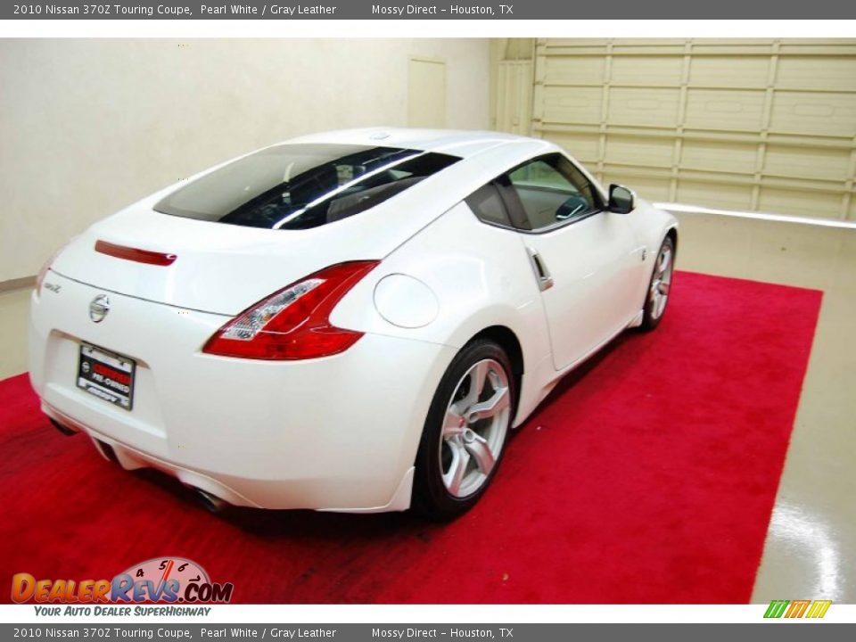 2010 Nissan 370Z Touring Coupe Pearl White / Gray Leather Photo #6