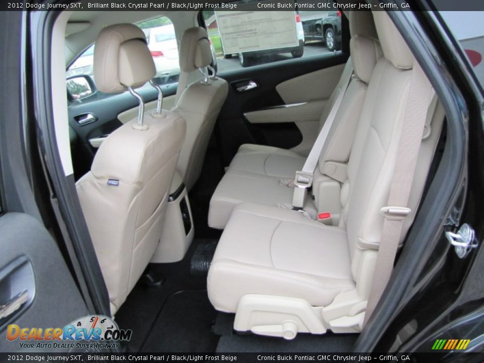 Black Light Frost Beige Interior 2012 Dodge Journey Sxt