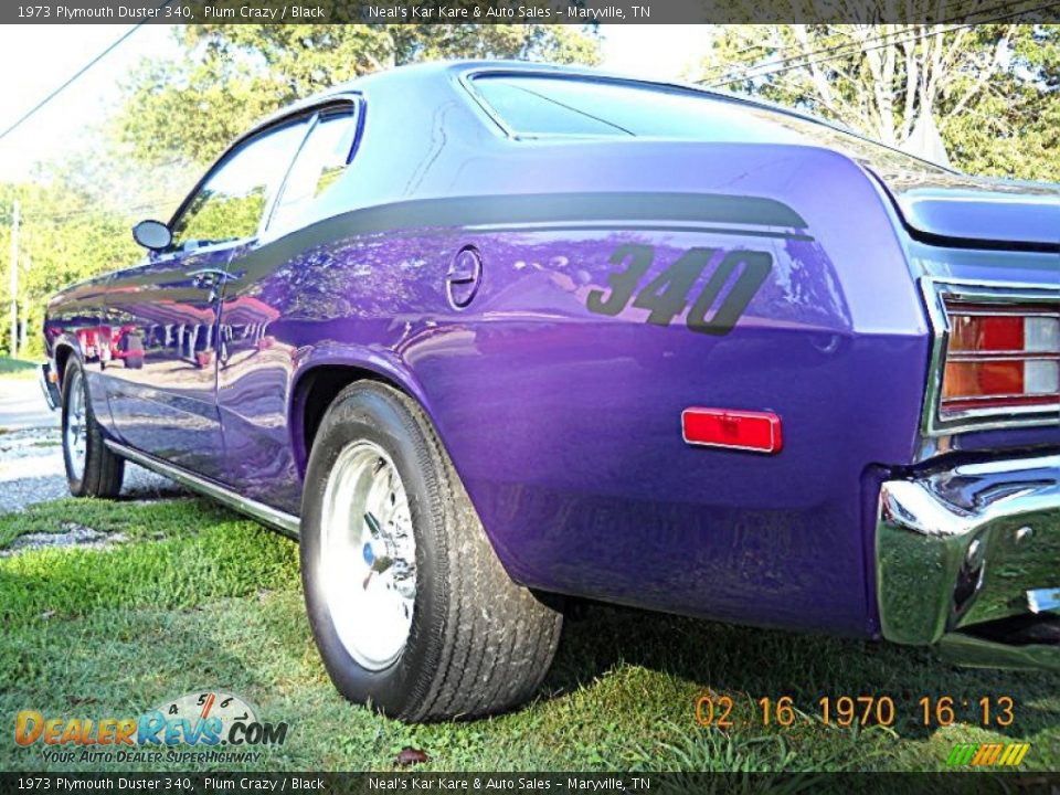 1973 Plymouth Duster 340 Plum Crazy / Black Photo #9