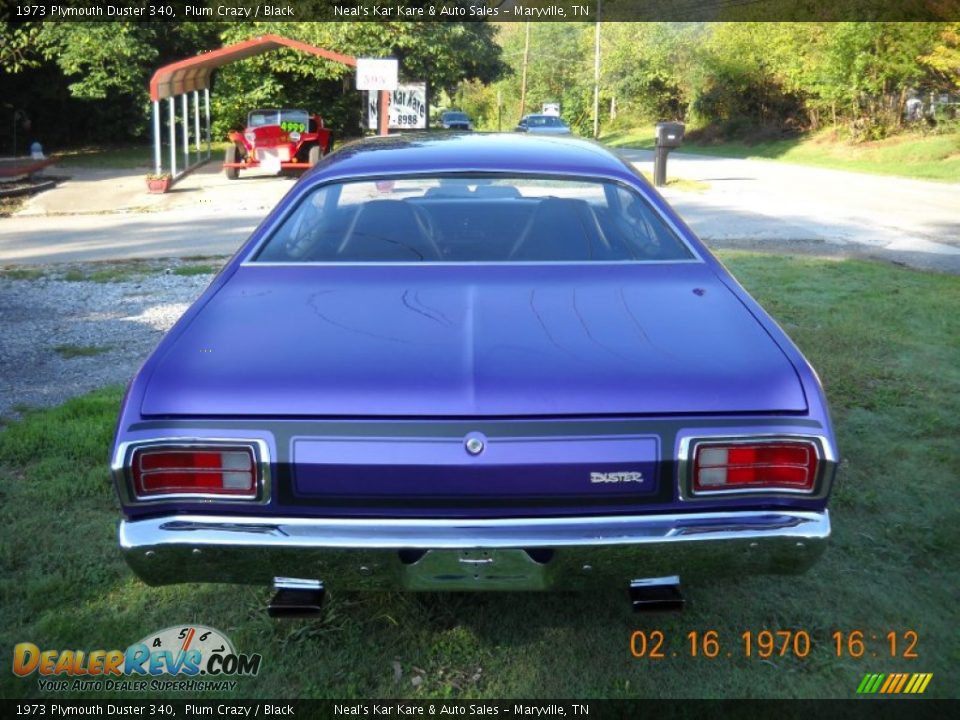 1973 Plymouth Duster 340 Plum Crazy / Black Photo #11