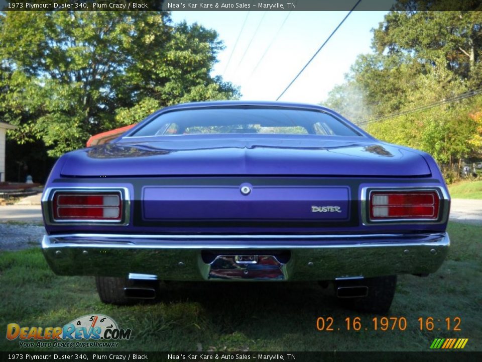 1973 Plymouth Duster 340 Plum Crazy / Black Photo #12