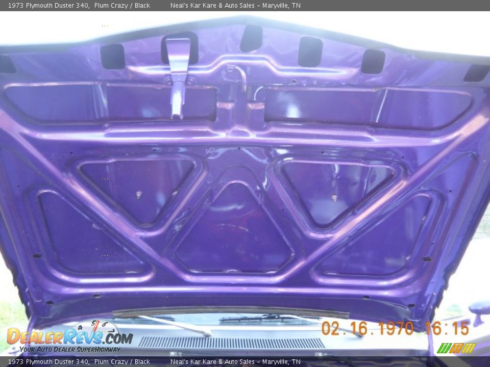 1973 Plymouth Duster 340 Plum Crazy / Black Photo #18