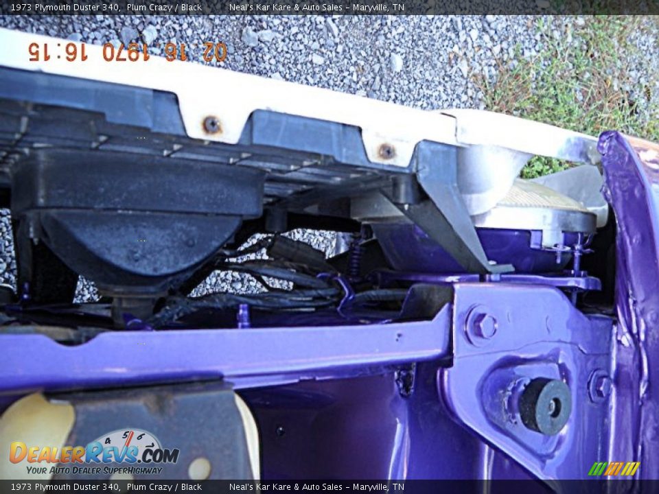 1973 Plymouth Duster 340 Plum Crazy / Black Photo #23
