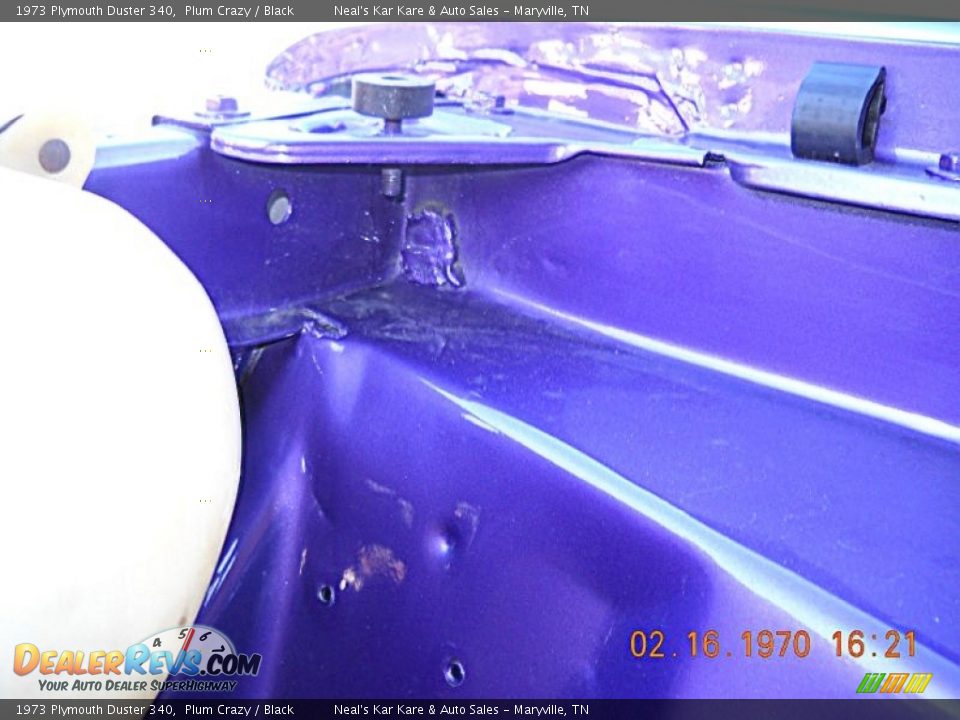 1973 Plymouth Duster 340 Plum Crazy / Black Photo #24