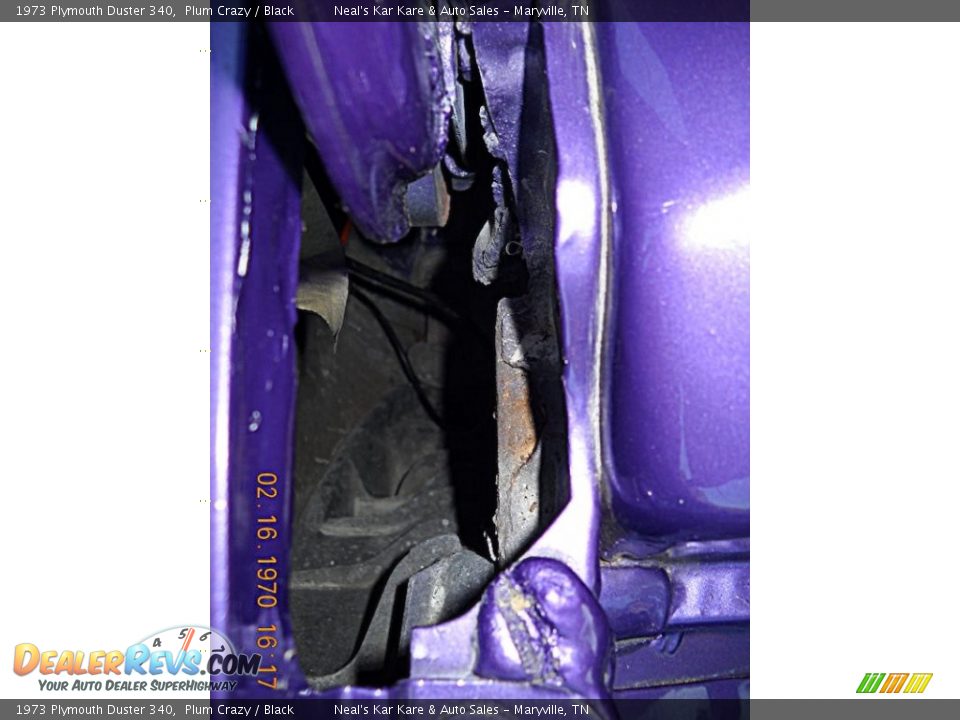 1973 Plymouth Duster 340 Plum Crazy / Black Photo #26