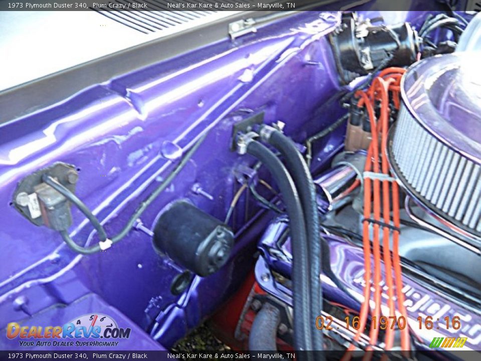 1973 Plymouth Duster 340 Plum Crazy / Black Photo #27