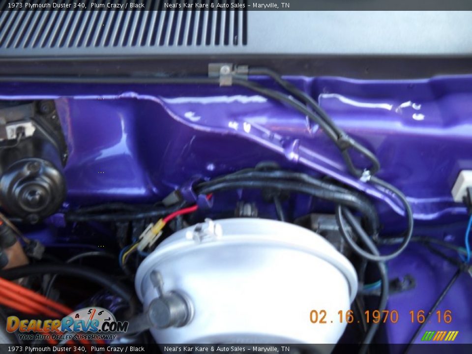 1973 Plymouth Duster 340 Plum Crazy / Black Photo #28