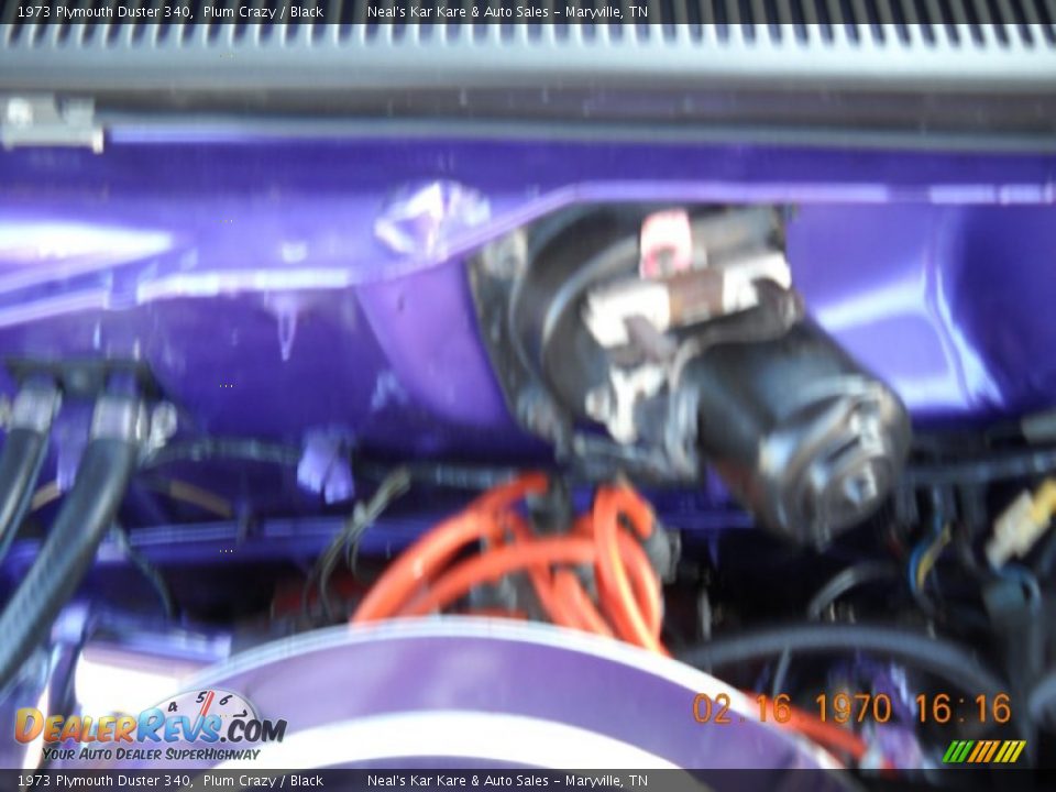 1973 Plymouth Duster 340 Plum Crazy / Black Photo #30