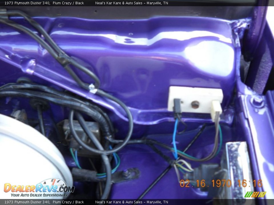 1973 Plymouth Duster 340 Plum Crazy / Black Photo #32