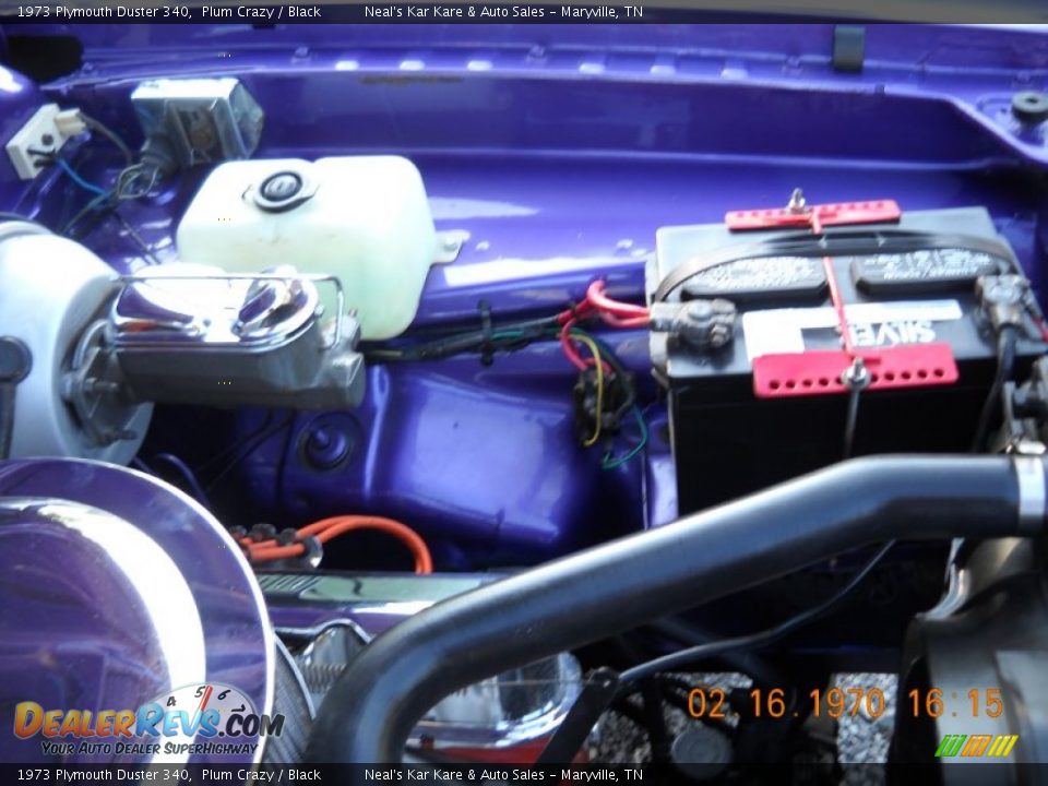 1973 Plymouth Duster 340 Plum Crazy / Black Photo #34