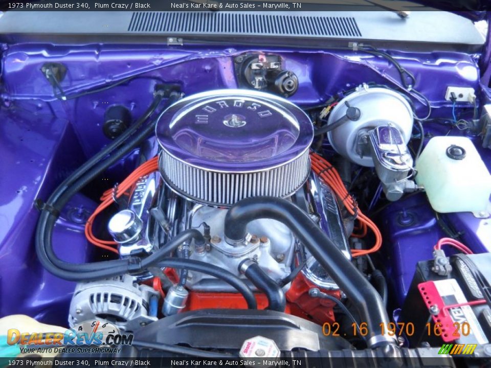 1973 Plymouth Duster 340 340 cid OHV 16-Valve V8 Engine Photo #35
