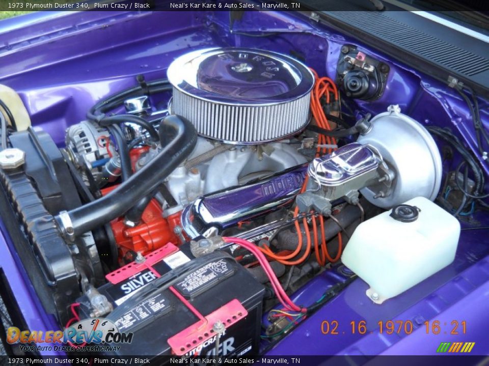 1973 Plymouth Duster 340 340 cid OHV 16-Valve V8 Engine Photo #36