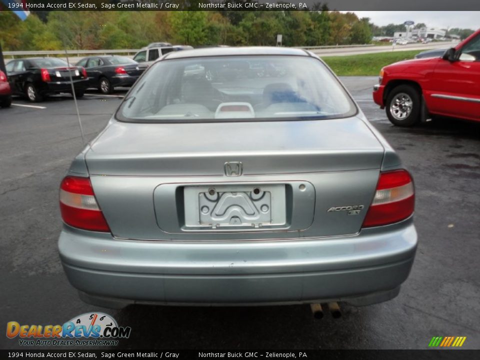 1994 Honda Accord EX Sedan Sage Green Metallic / Gray Photo #4