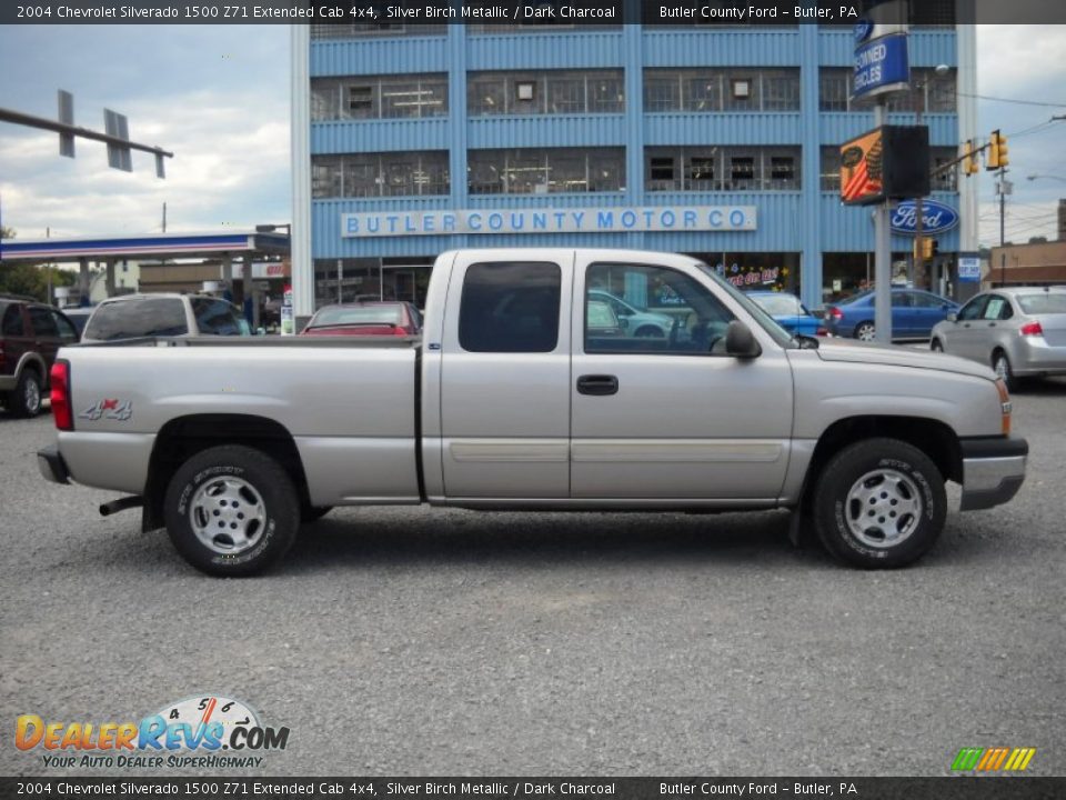 2004 Chevrolet Silverado 1500 Z71 Extended Cab 4x4 Silver Birch Metallic / Dark Charcoal Photo #1