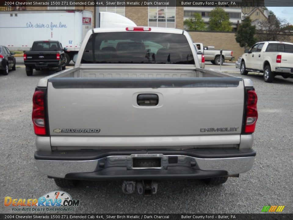 2004 Chevrolet Silverado 1500 Z71 Extended Cab 4x4 Silver Birch Metallic / Dark Charcoal Photo #3