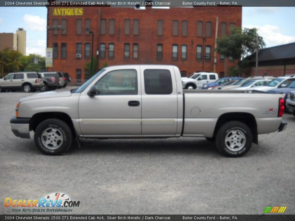 2004 Chevrolet Silverado 1500 Z71 Extended Cab 4x4 Silver Birch Metallic / Dark Charcoal Photo #5