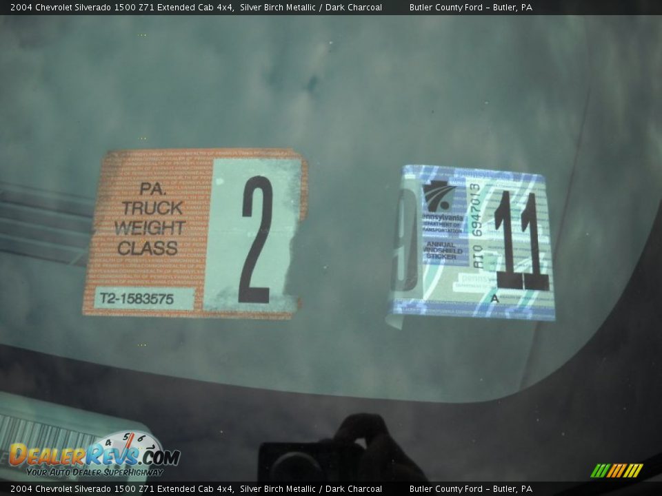 2004 Chevrolet Silverado 1500 Z71 Extended Cab 4x4 Silver Birch Metallic / Dark Charcoal Photo #15
