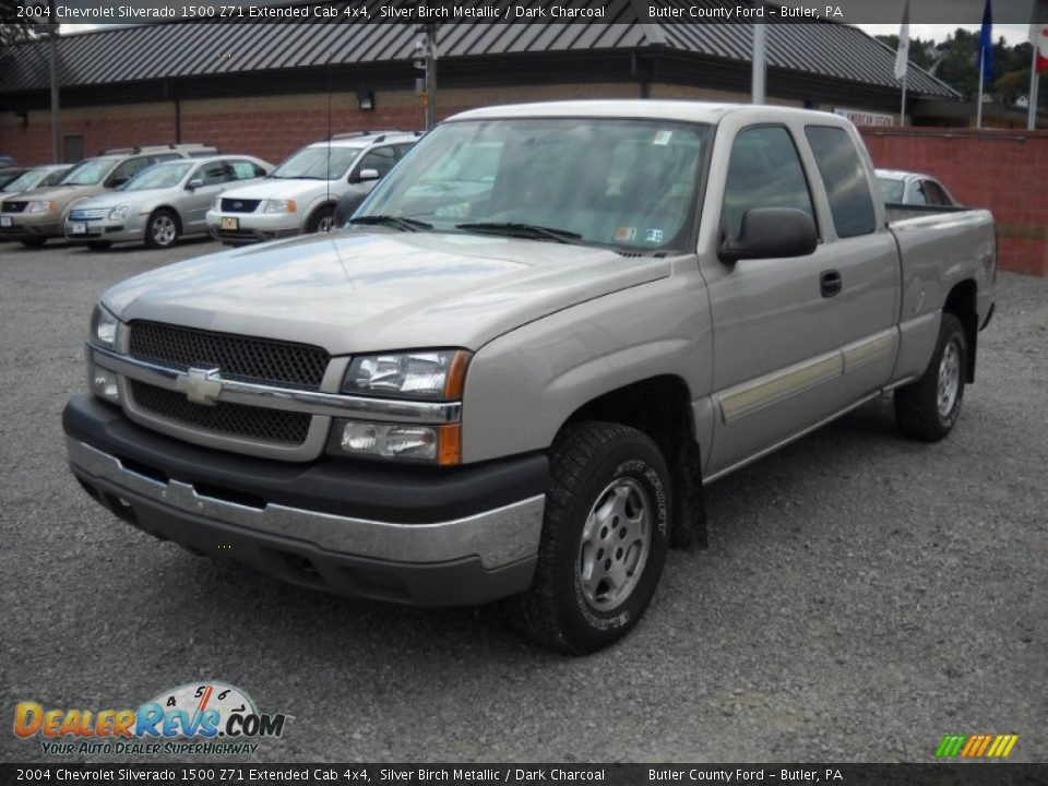 2004 Chevrolet Silverado 1500 Z71 Extended Cab 4x4 Silver Birch Metallic / Dark Charcoal Photo #18